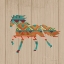 Picture of SOUTHWESTERN VIBES IV ON WALNUT