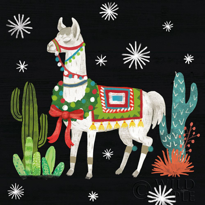 Picture of LOVELY LLAMAS V CHRISTMAS BLACK