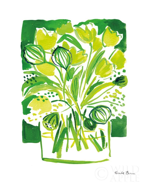 Picture of LEMON GREEN TULIPS II