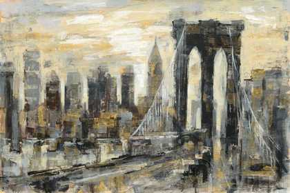 Picture of BROOKLYN BRIDGE GRAY AND GOLD