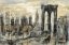 Picture of BROOKLYN BRIDGE GRAY AND GOLD