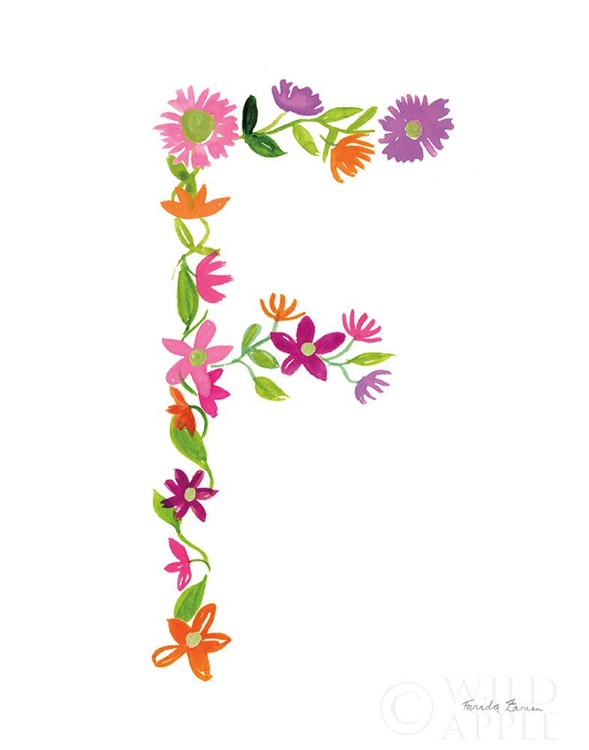 Picture of FLORAL ALPHABET LETTER VI