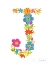 Picture of FLORAL ALPHABET LETTER X