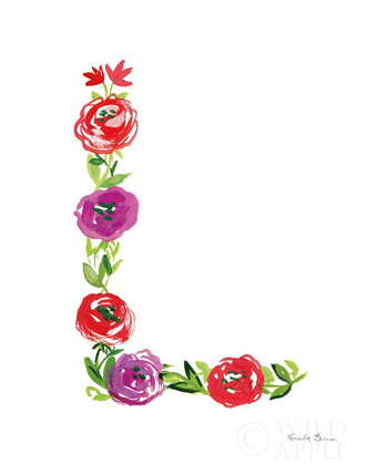 Picture of FLORAL ALPHABET LETTER XII