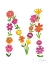 Picture of FLORAL ALPHABET LETTER XIII