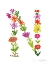 Picture of FLORAL ALPHABET LETTER XIV