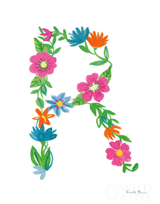 Picture of FLORAL ALPHABET LETTER XVIII