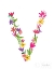 Picture of FLORAL ALPHABET LETTER XXII