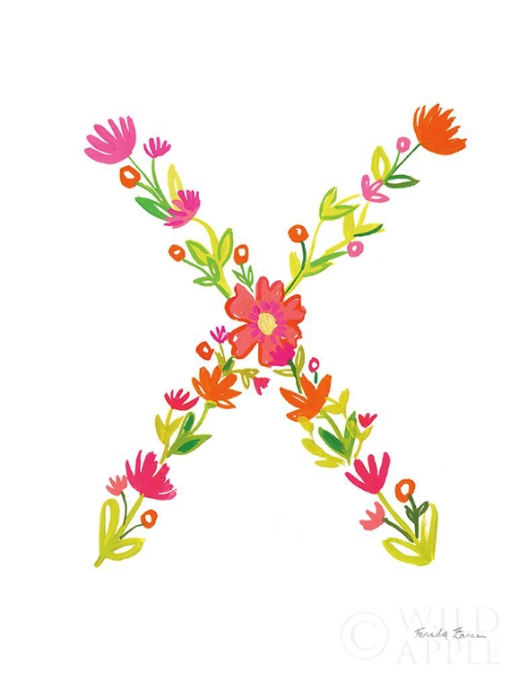 Picture of FLORAL ALPHABET LETTER XXIV