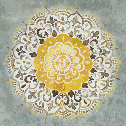 Picture of MANDALA DELIGHT IV YELLOW GREY