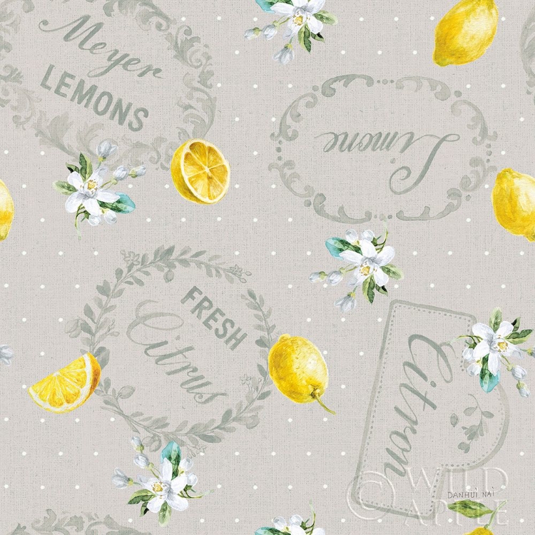 Picture of FLOURSACK LEMON PATTERN V