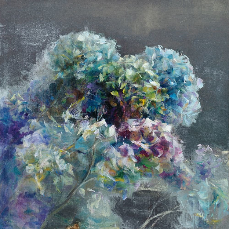 Picture of ABSTRACT HYDRANGEA DARK