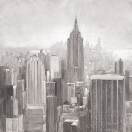 Picture of MANHATTAN IN THE MIST GRAY