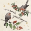 Picture of CHRISTMAS LOVEBIRDS III