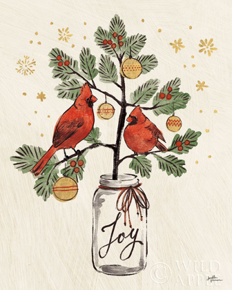 Picture of CHRISTMAS LOVEBIRDS XIV
