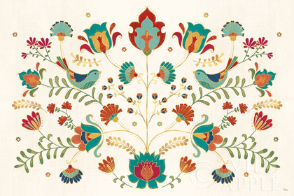 Picture of FOLK FLORAL I