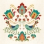 Picture of FOLK FLORAL III