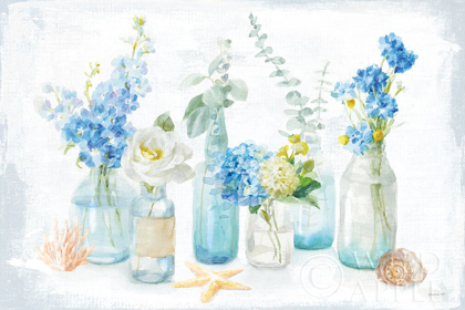 Picture of BEACH COTTAGE FLORALS I