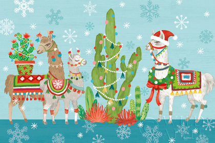 Picture of LOVELY LLAMAS CHRISTMAS I