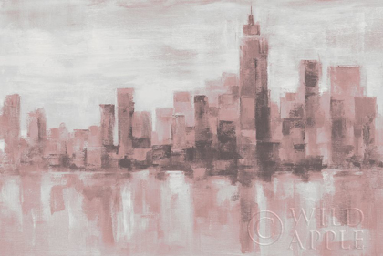 Picture of MISTY DAY IN MANHATTAN PINK GRAY
