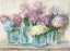 Picture of HYDRANGEAS IN GLASS JAR PASTEL CROP