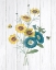 Picture of BOTANICAL BOUQUET ON WOOD II