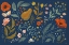 Picture of BLUE BOTANICAL I