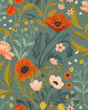 Picture of BLUE BOTANICAL PATTERN IE