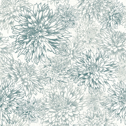 Picture of FLOWERS ON WHITE CONTEMPORARY BRIGHT PATTERN IIIB