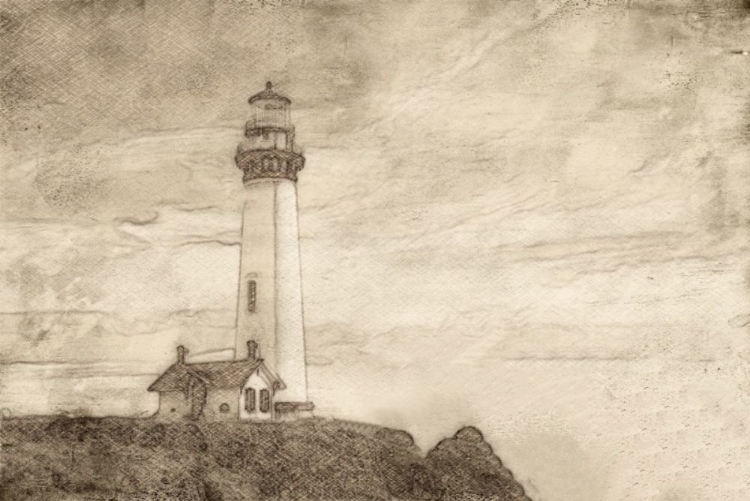 Picture of LIGHTHOUSE SEPIA