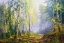 Picture of MORNING AT THE BIRCH FOREST