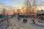 Picture of WINTER EVENING IN THE VILLAGE