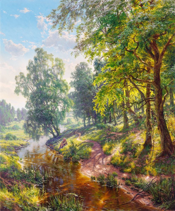 Picture of LANDSCAPE WITH A STREAM