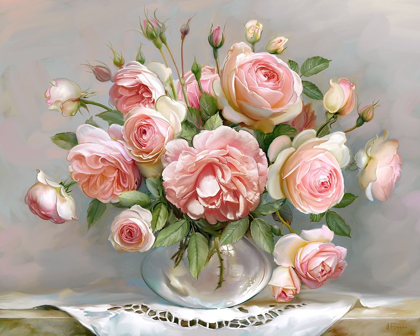 Picture of ROSES IN A GLASS VASE