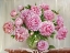 Picture of PEONIES ON A MARBLE TABLE