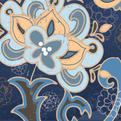 Picture of PAISLEY BLOSSOM BLUE I