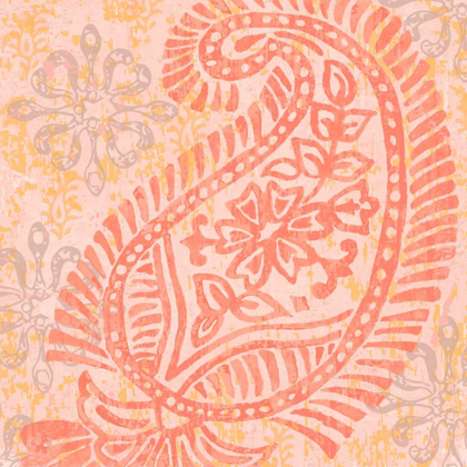 Picture of BLOCK PRINT PAISLEY I