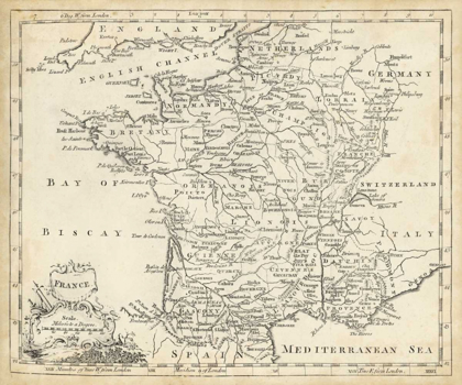 Picture of MAP OF FRANCE