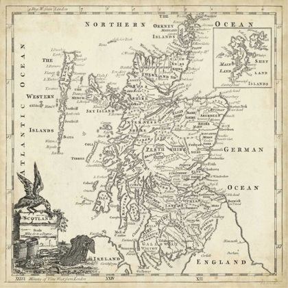Picture of MAP OF SCOTLAND