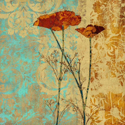 Picture of POPPIES AND DAMASK II
