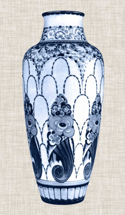 Picture of BLUE AND WHITE VASE I