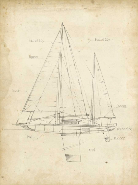 Picture of SAILBOAT BLUEPRINT IV