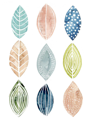Picture of PATTERNED LEAVES II