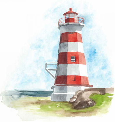 Picture of WATERCOLOR LIGHTHOUSE I