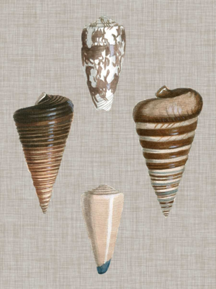 Picture of SHELLS ON LINEN III