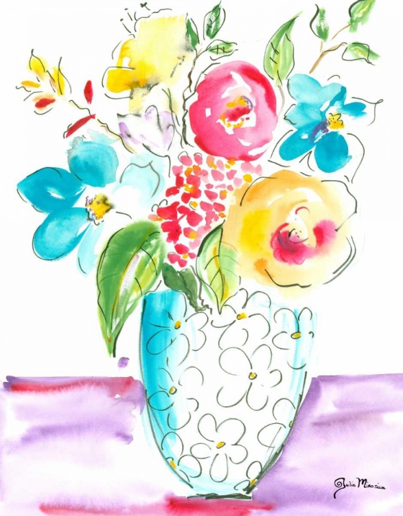 Picture of FLOWER BURST VASE I