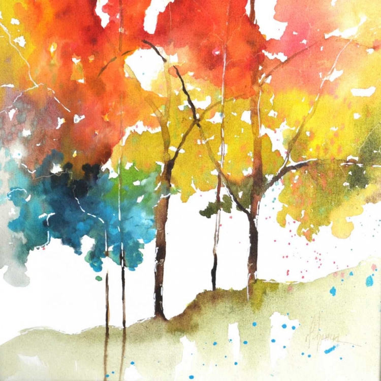 Picture of RAINBOW TREES II