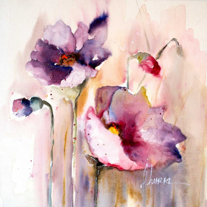 Picture of PLUM POPPIES I