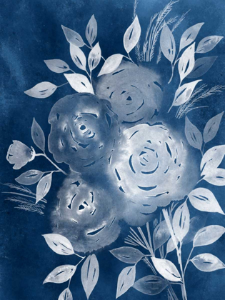 Picture of CYANOTYPE ROSES II