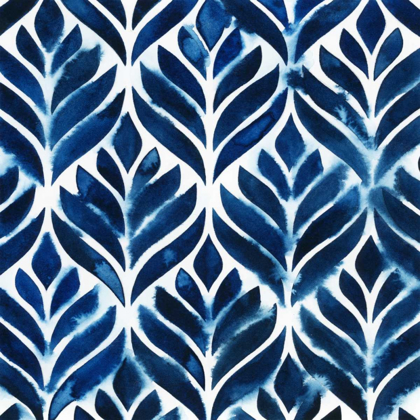 Picture of COBALT WATERCOLOR TILES IV